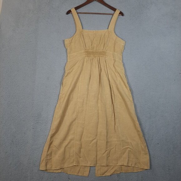 Sundance Yellow Sleeveless Sundress Midi - Picture 8 of 16